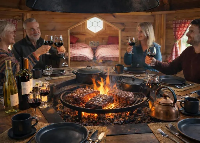 Роскошный шатер Nuit Insolite, Repas Autour Du Feu Piscine Sauna Jaccuzi *